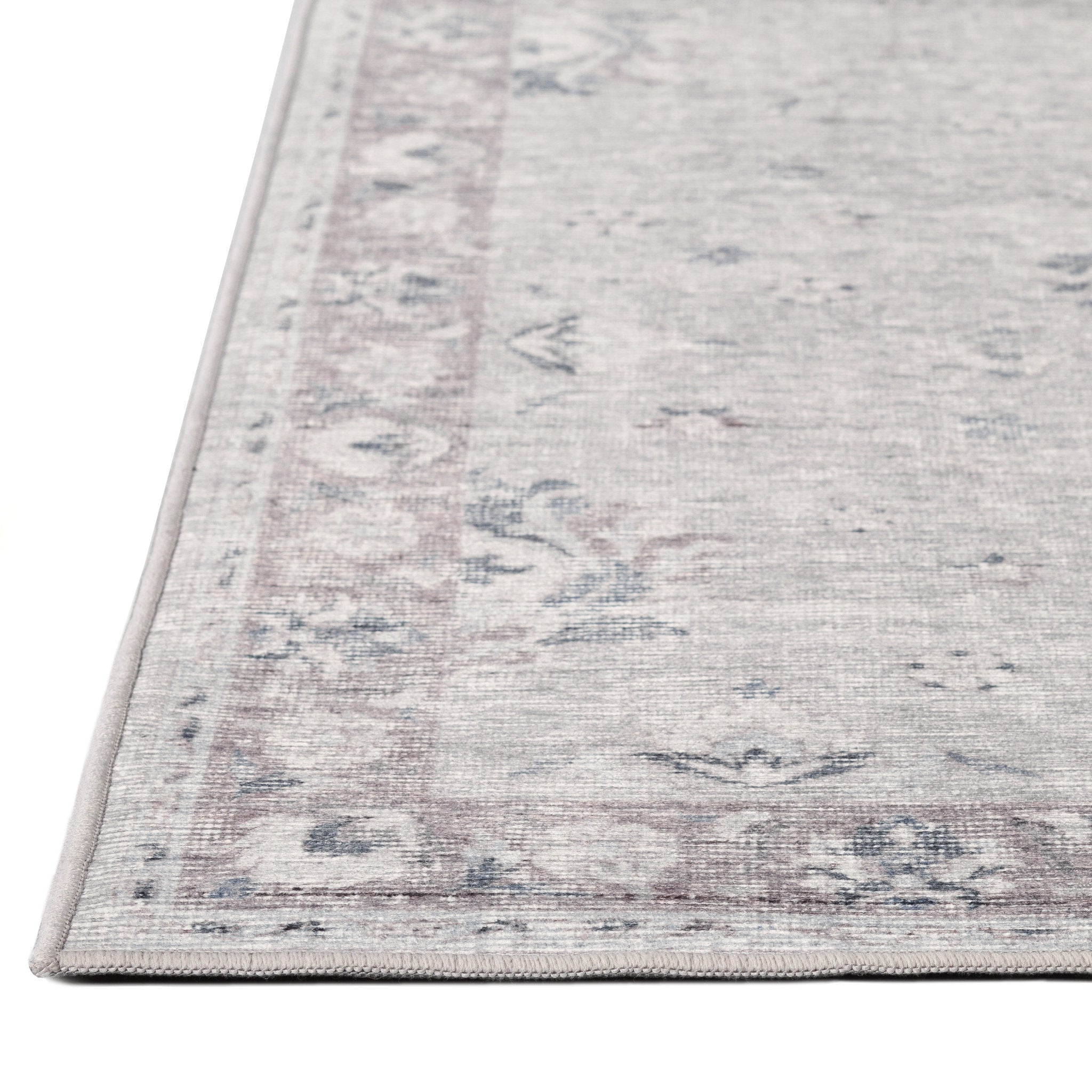 Shiraz - Silver/Slate - Washable Rug– Tumble