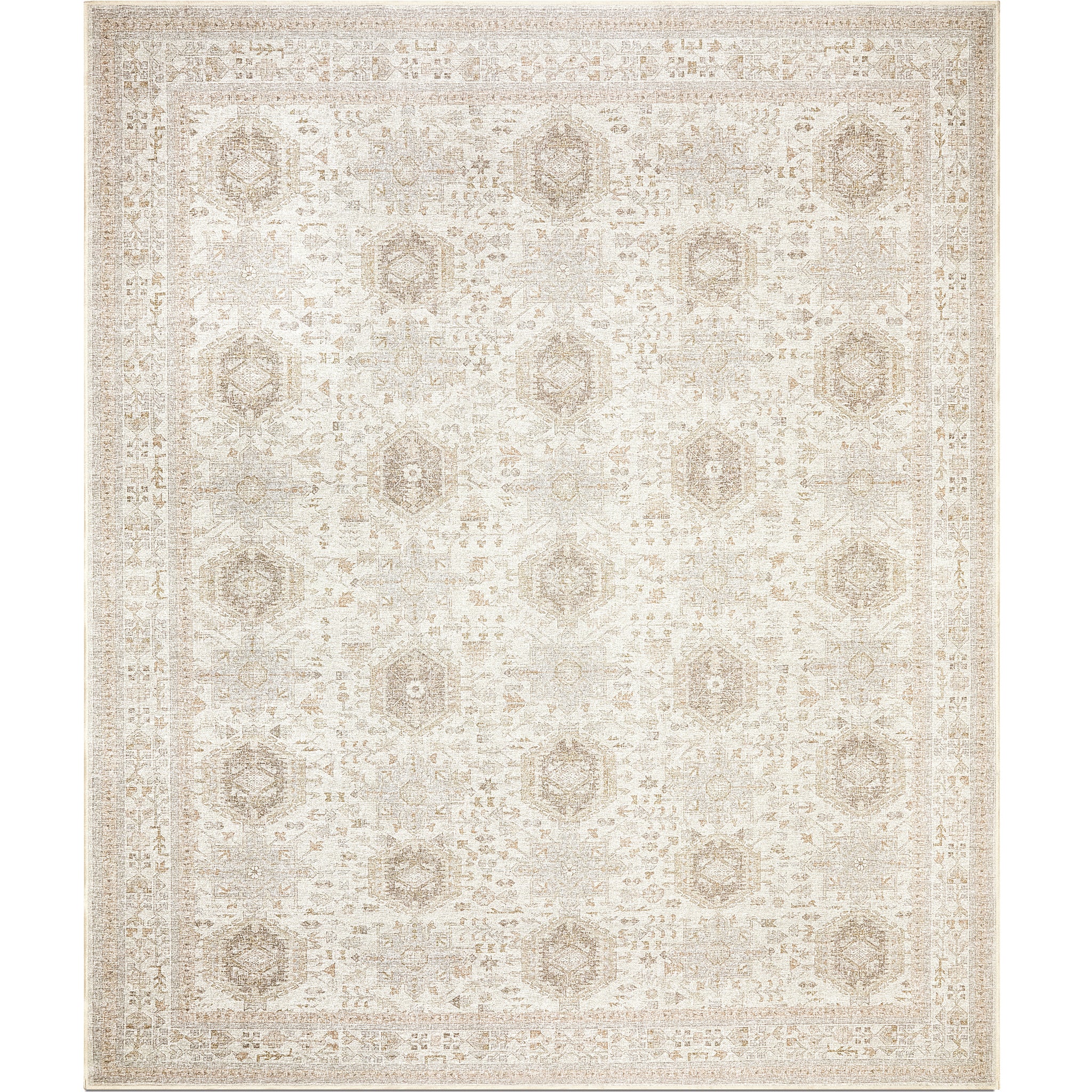 Marcel - Ivory/Multi - Washable Rug– Tumble