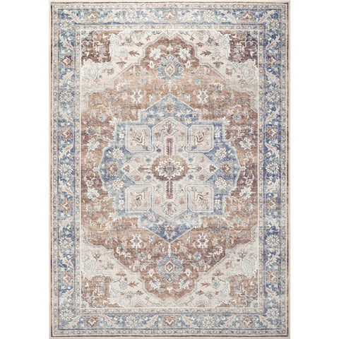Amara - Coral/Blue Rug 8x10
