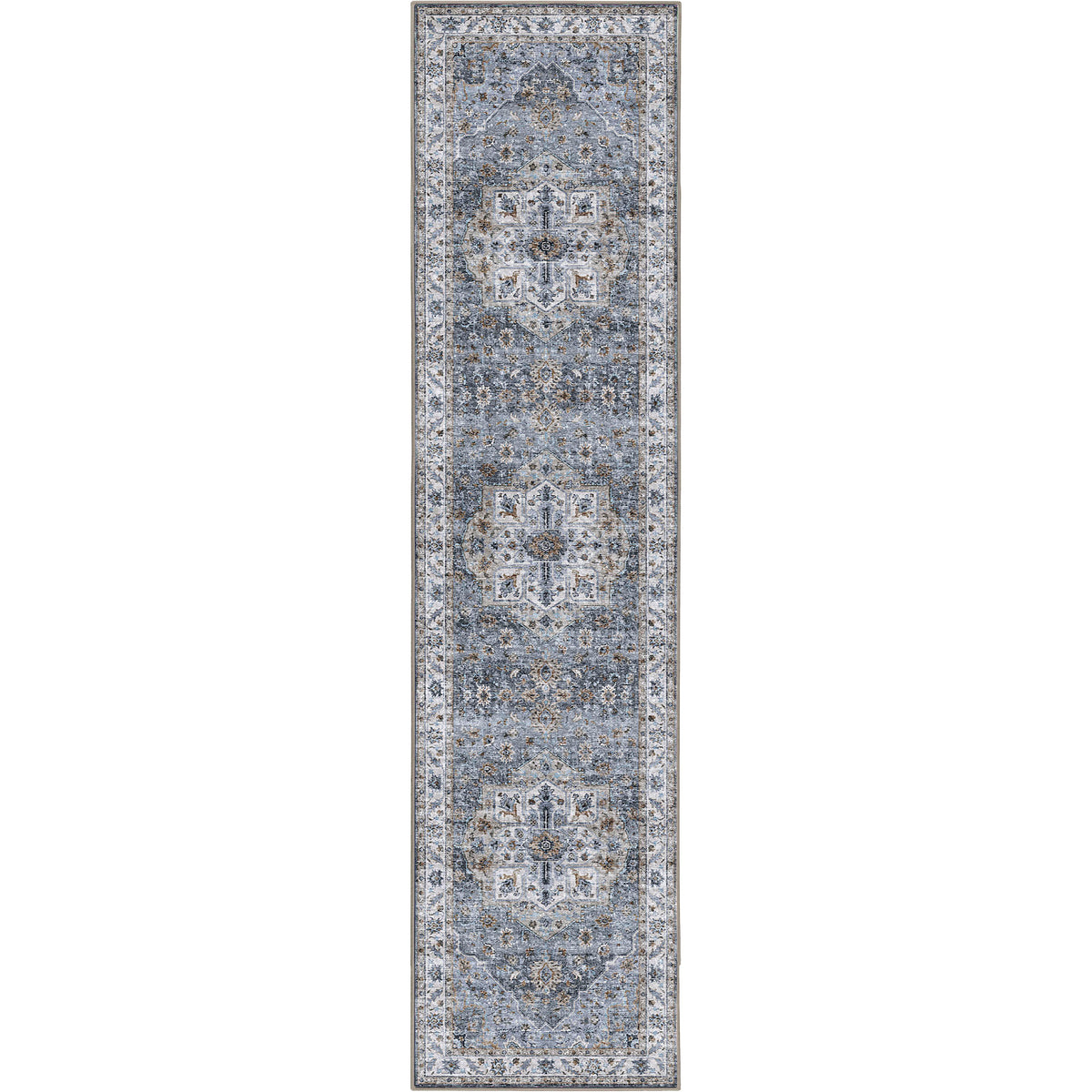 Amara - Indigo/Beige (Rug Cover)