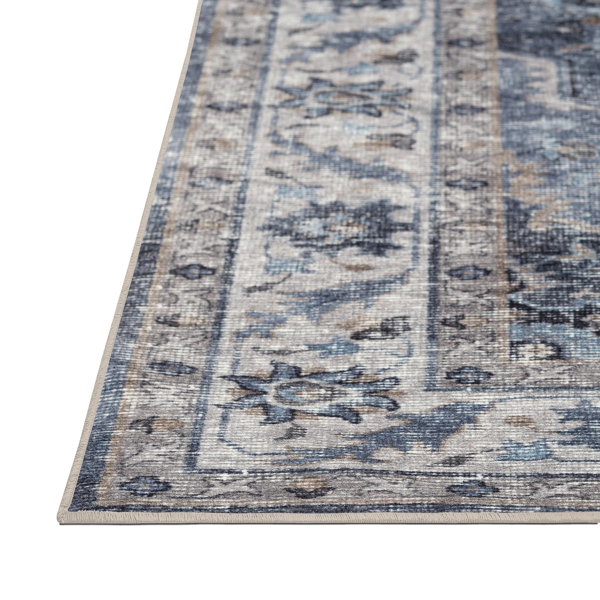 Amara - Indigo/Beige (Rug Cover)