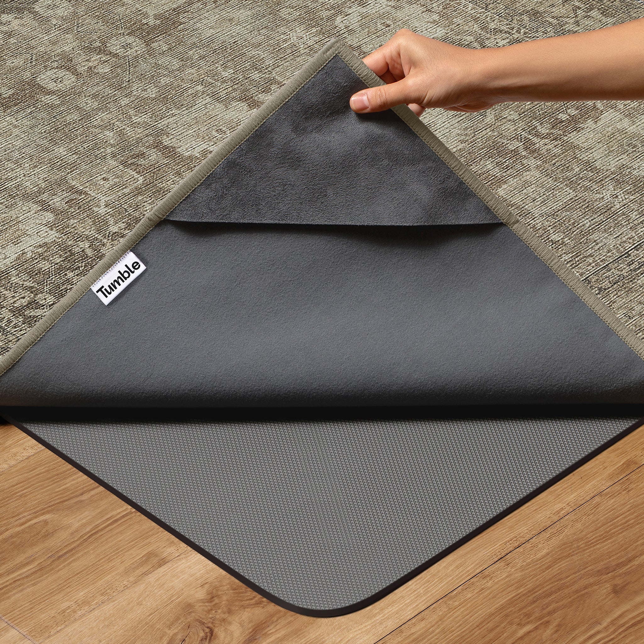 Athena - Brown/Natural - Washable Rug– Tumble