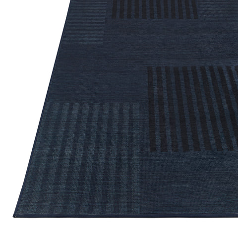 Casa Azul - Navy - Washable Rug– Tumble