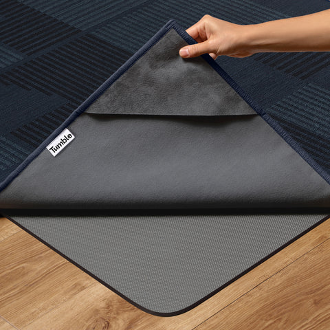 Tumble Rug Color Azra Casa Azul - Navy - Washable Rug– Tumble