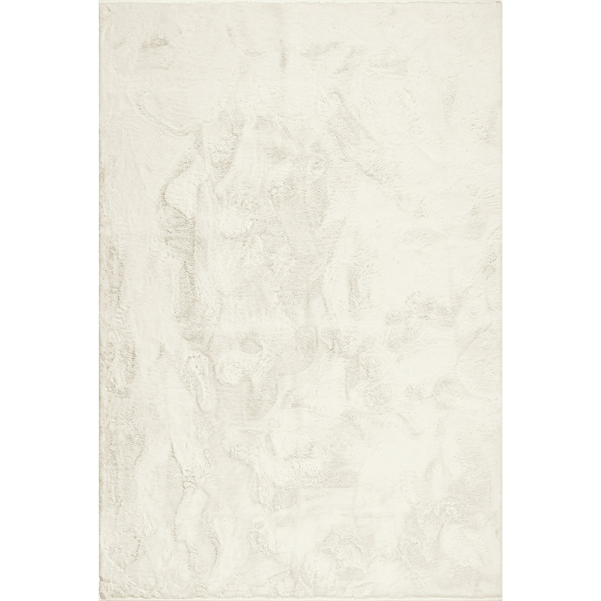 Cozy Faux Fur Rug, Ivory Tumble