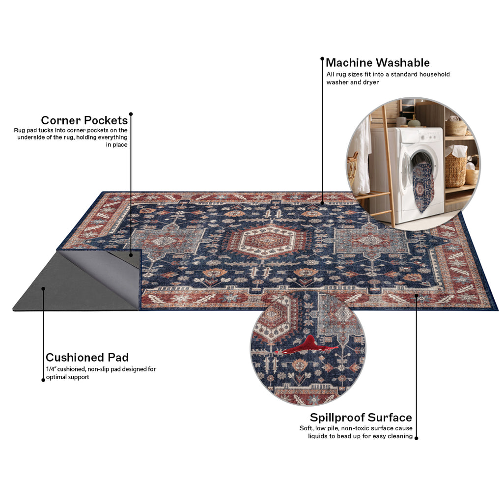 Hayden - Indigo/Brick