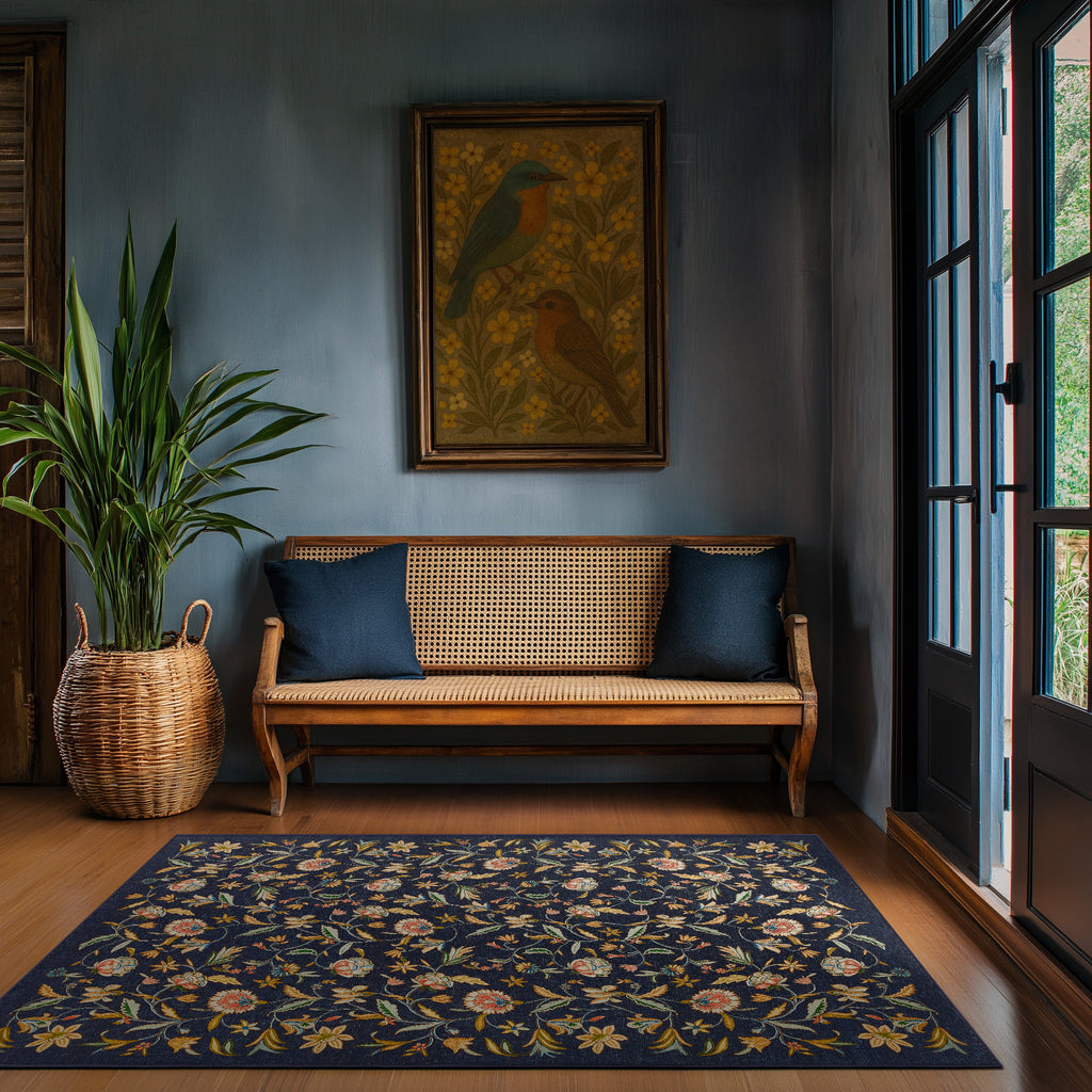 Mil Flores - Navy/Gold