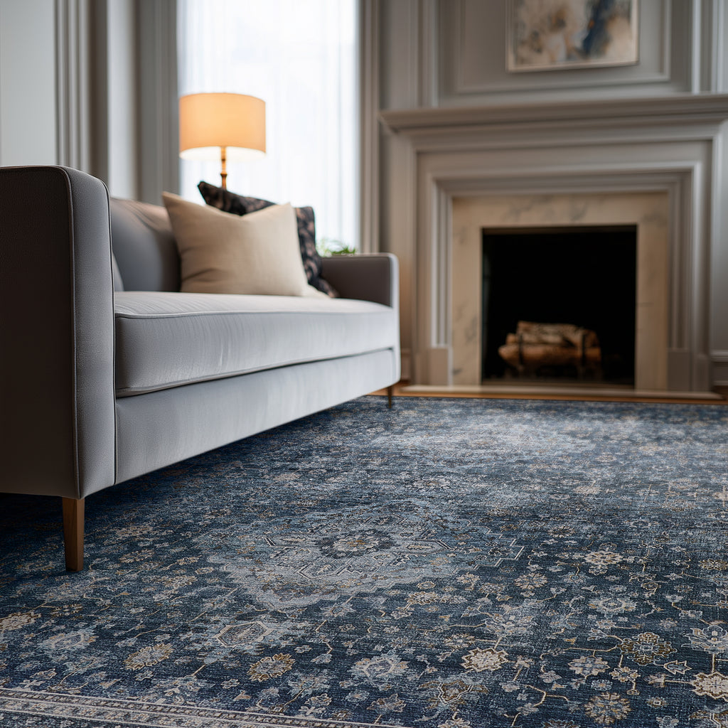 Newbury - Indigo/Beige