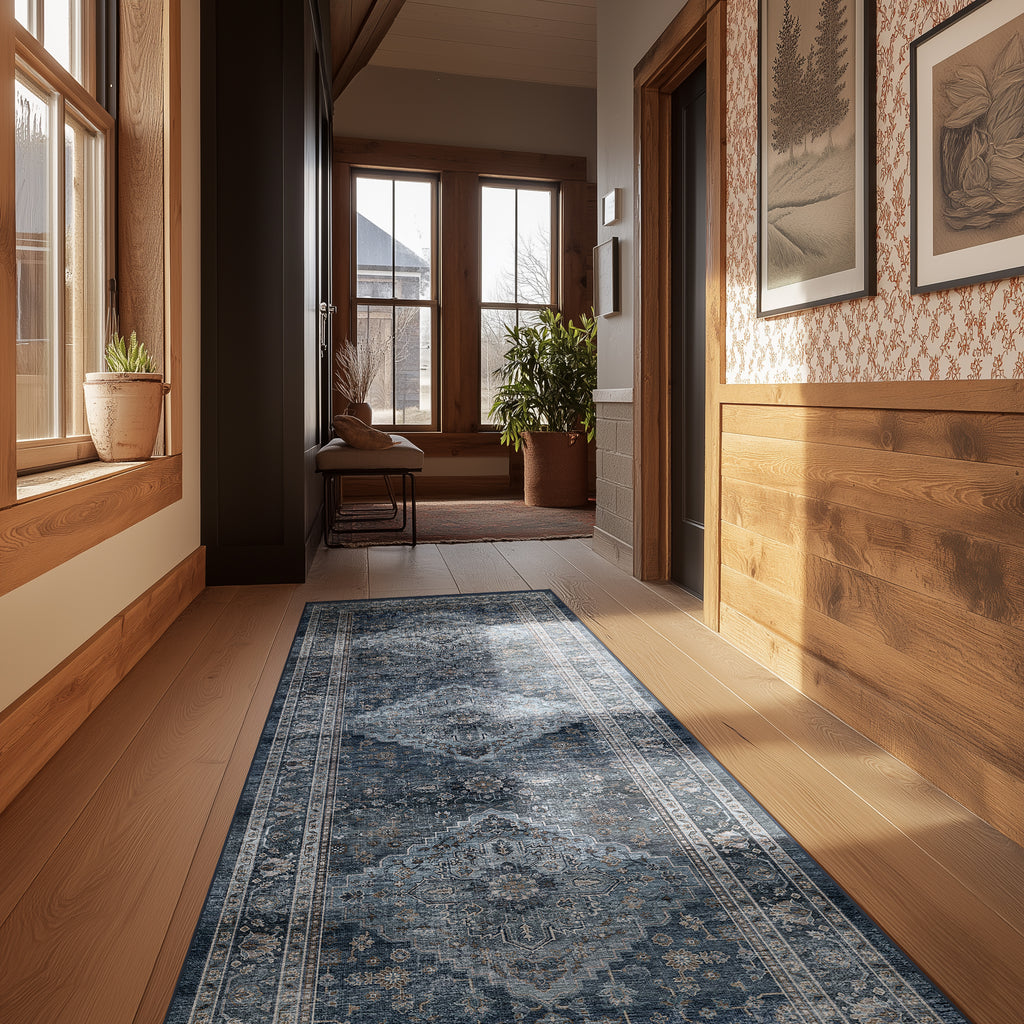 Newbury - Indigo/Beige