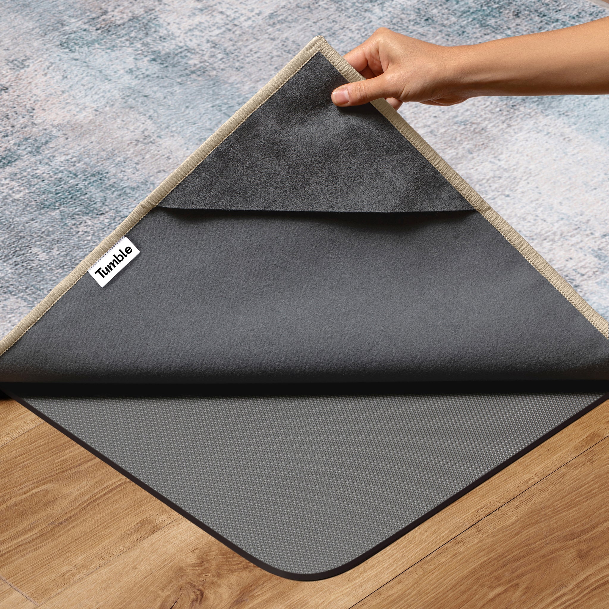 Petra - Sand/Sea - Washable Rug– Tumble