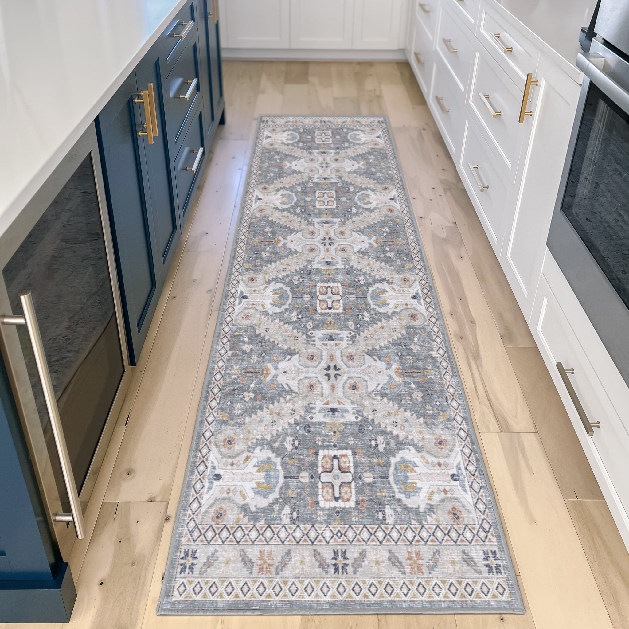 Sable - Silver/Multi - Washable Rug– Tumble