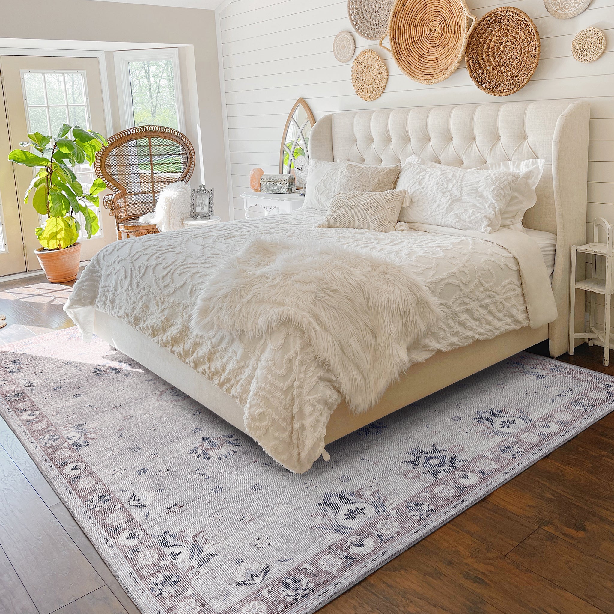 ラグ・カーペット shiraz rug Persian Tribal Shiraz Rug 5x8, Geometric, Raspberry Red and