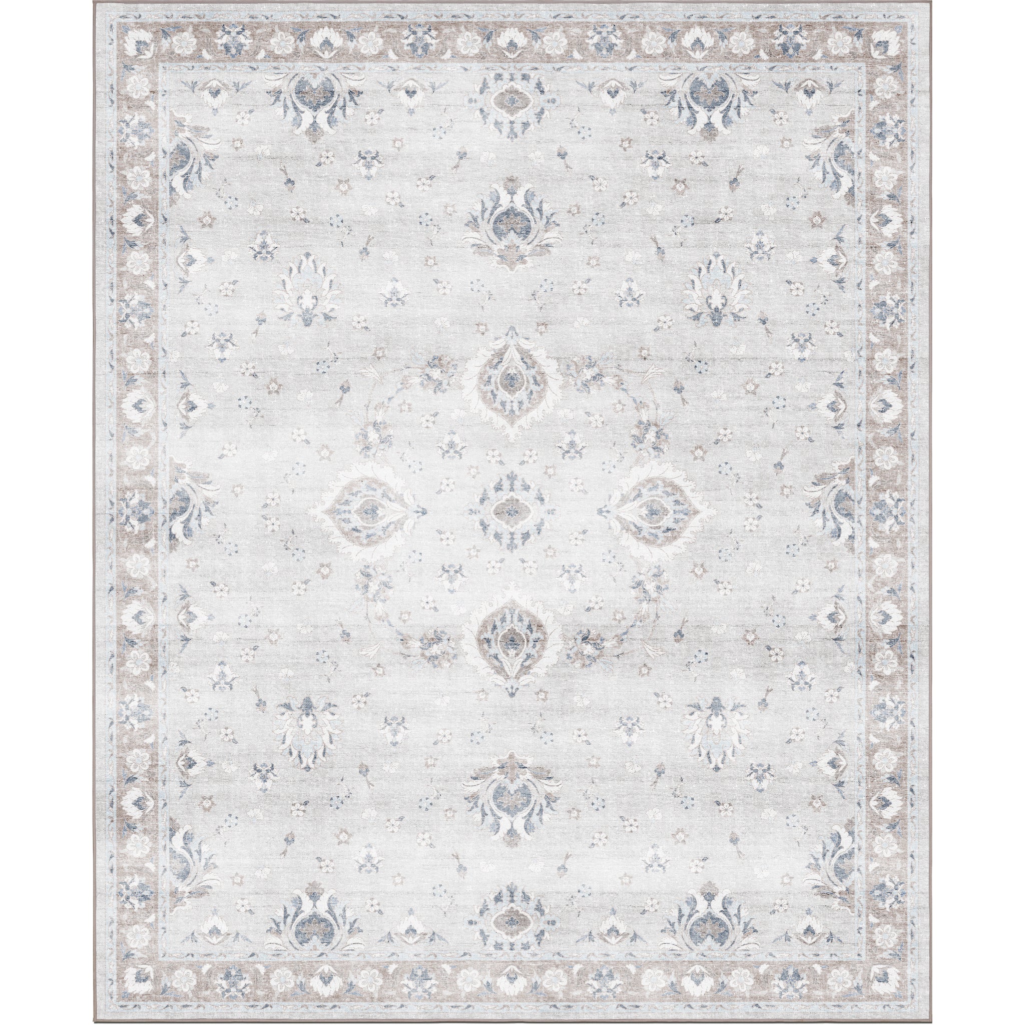 Shiraz - Silver/Slate - Washable Rug– Tumble
