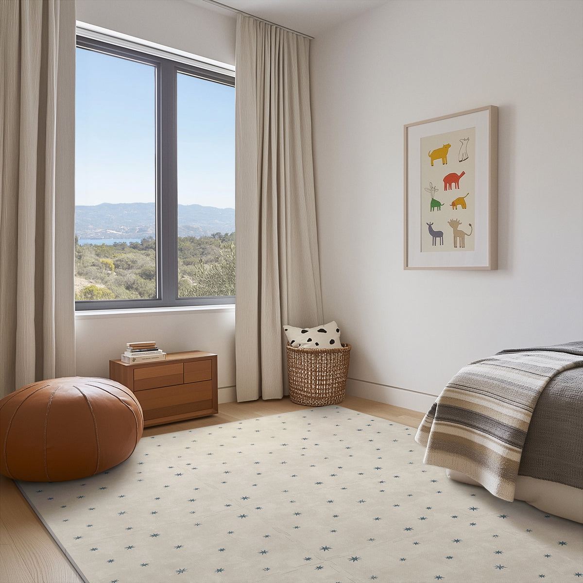 Stars - Oatmeal Play Mat