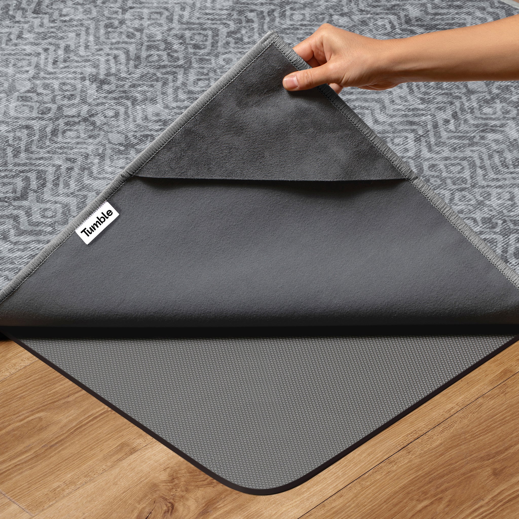 Vienna - Graphite - Washable Rug– Tumble