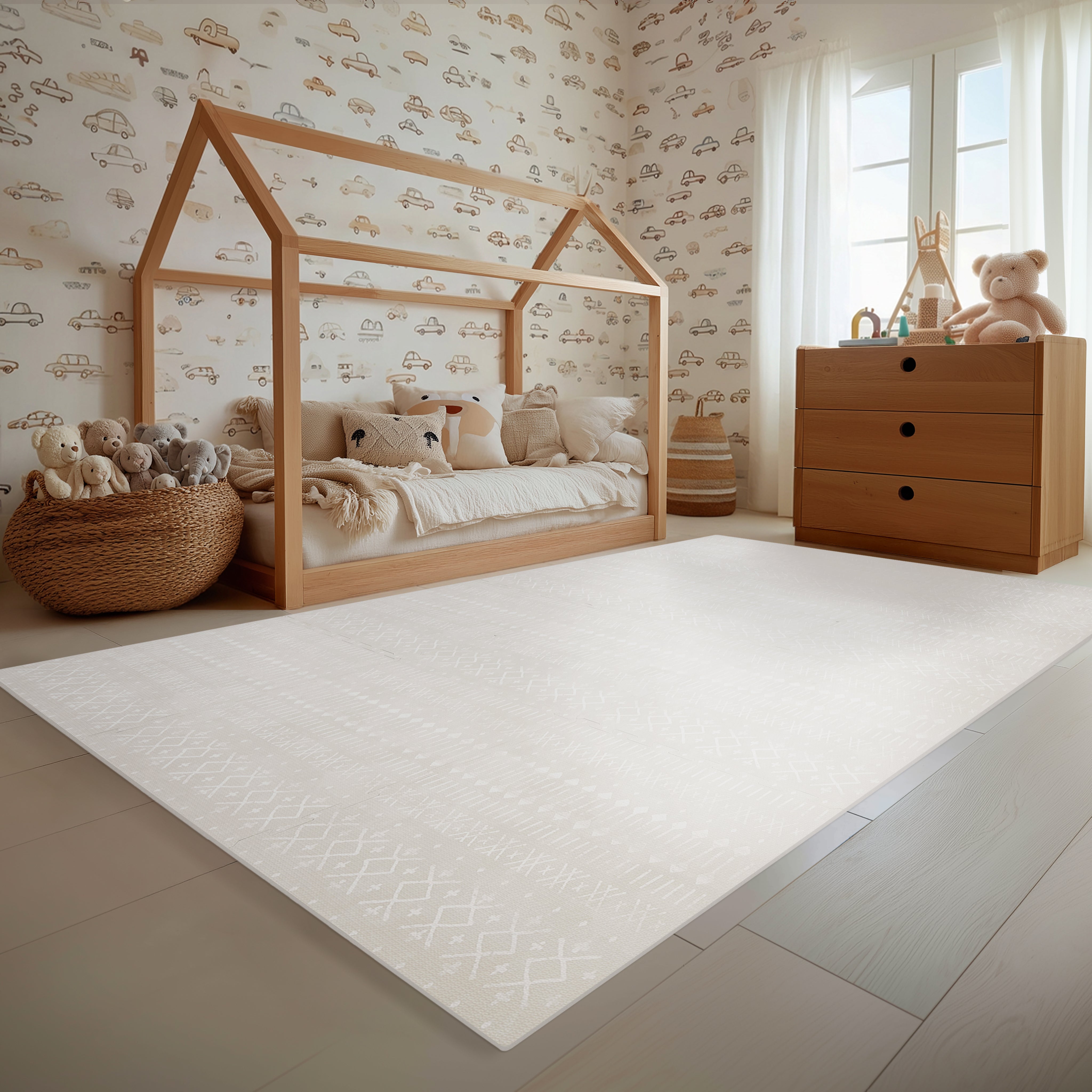 アイボリー プレイマット 140x200cm Zion Play Mat - Ivory | Tumble Living
