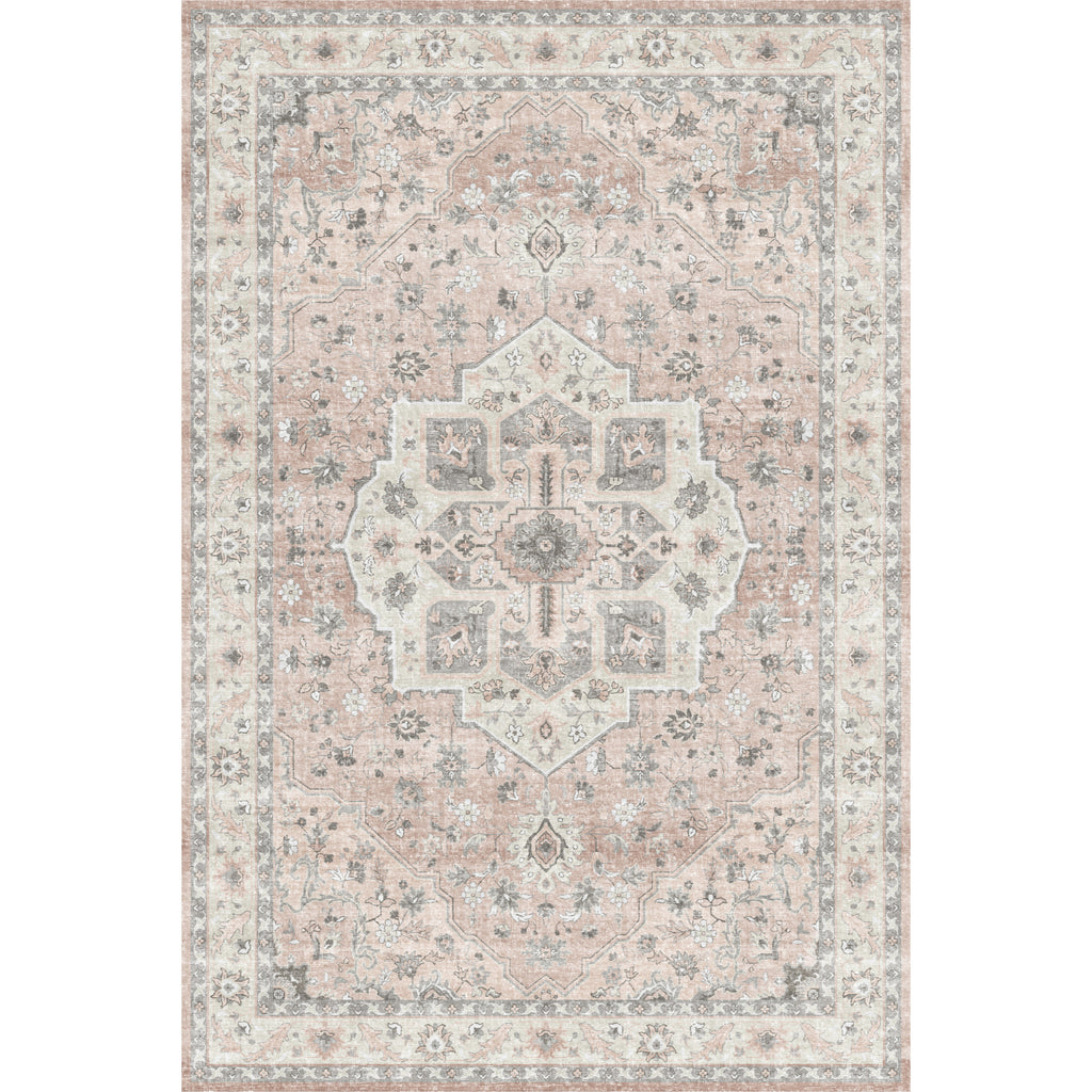 Amara - Blush/Grey - Washable Rug– Tumble
