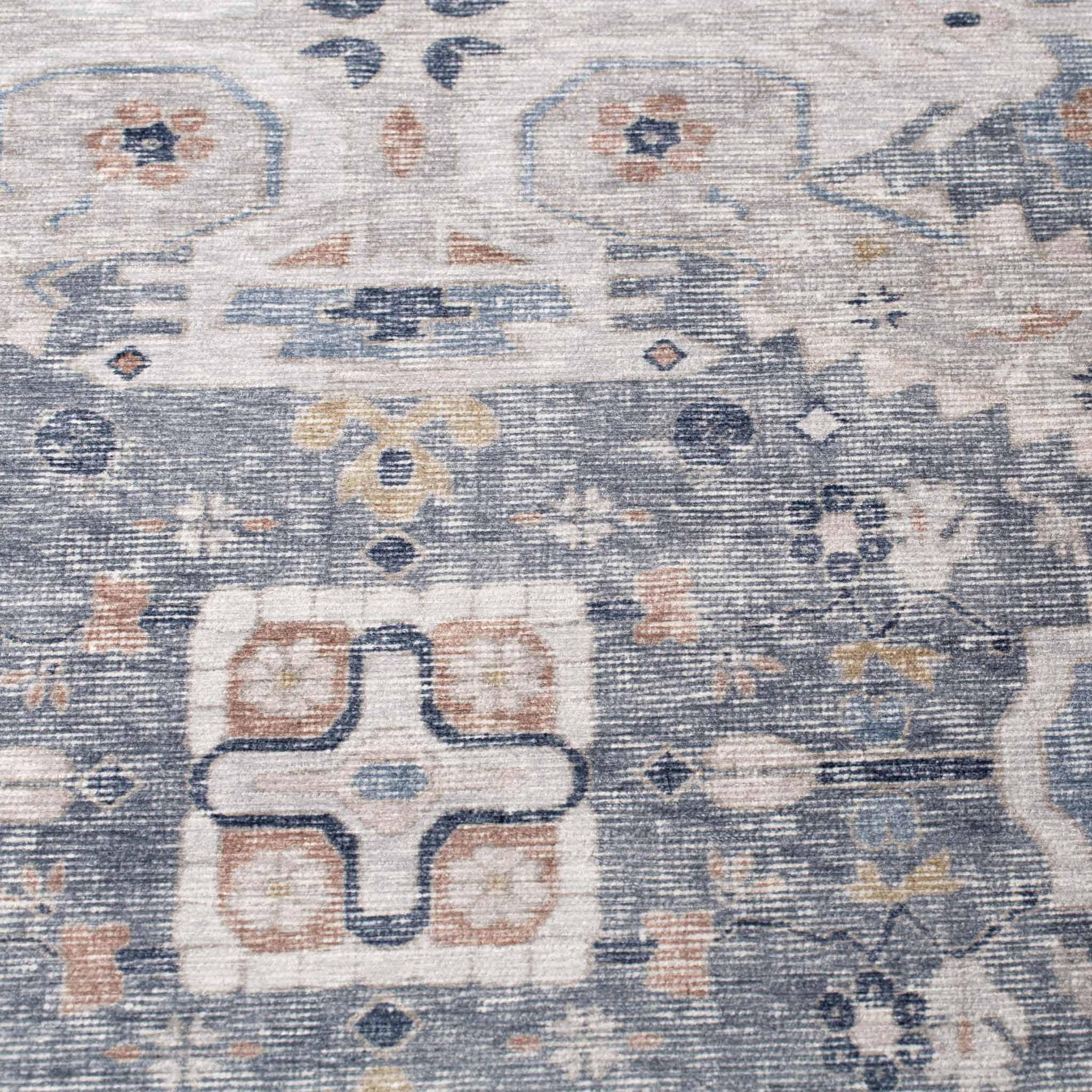 Sable Silver/Multi Washable Rug Tumble