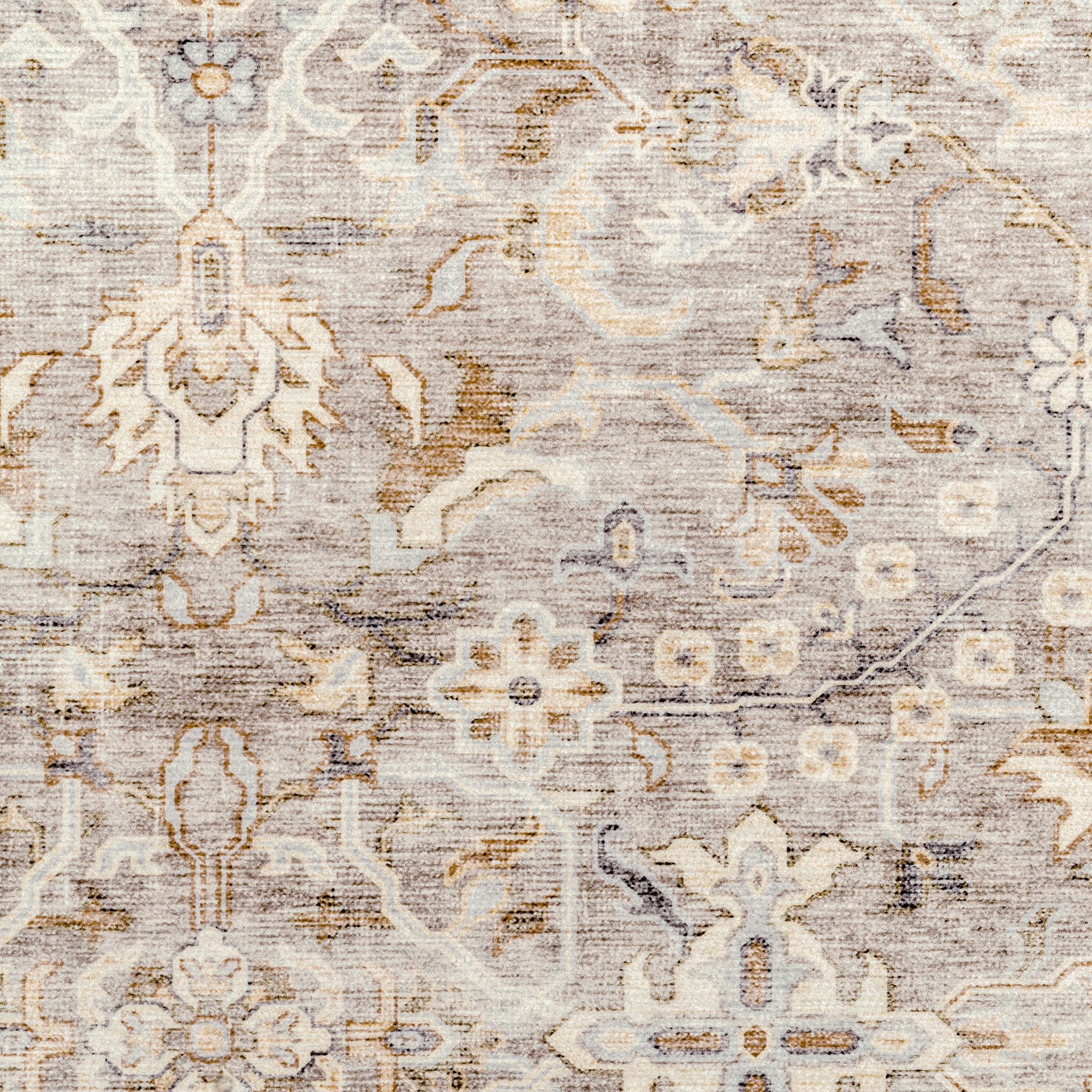 Lisa - Taupe/Multi - Washable Rug– Tumble