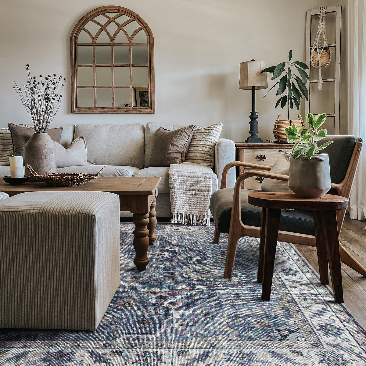 Amara - Indigo/Beige