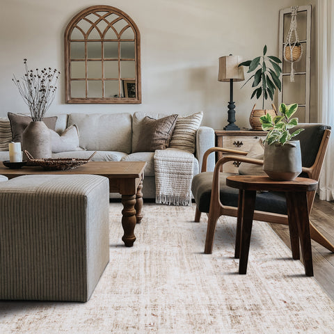 Tumble Rug Color Azra Azra - Ivory/Berry - Washable Rug– Tumble