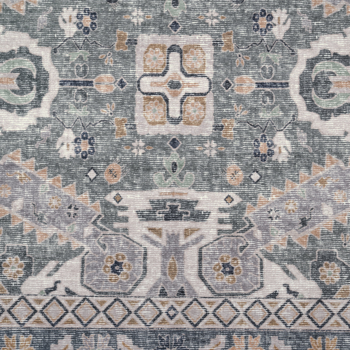 Sable - Green/Multi (Rug Cover)