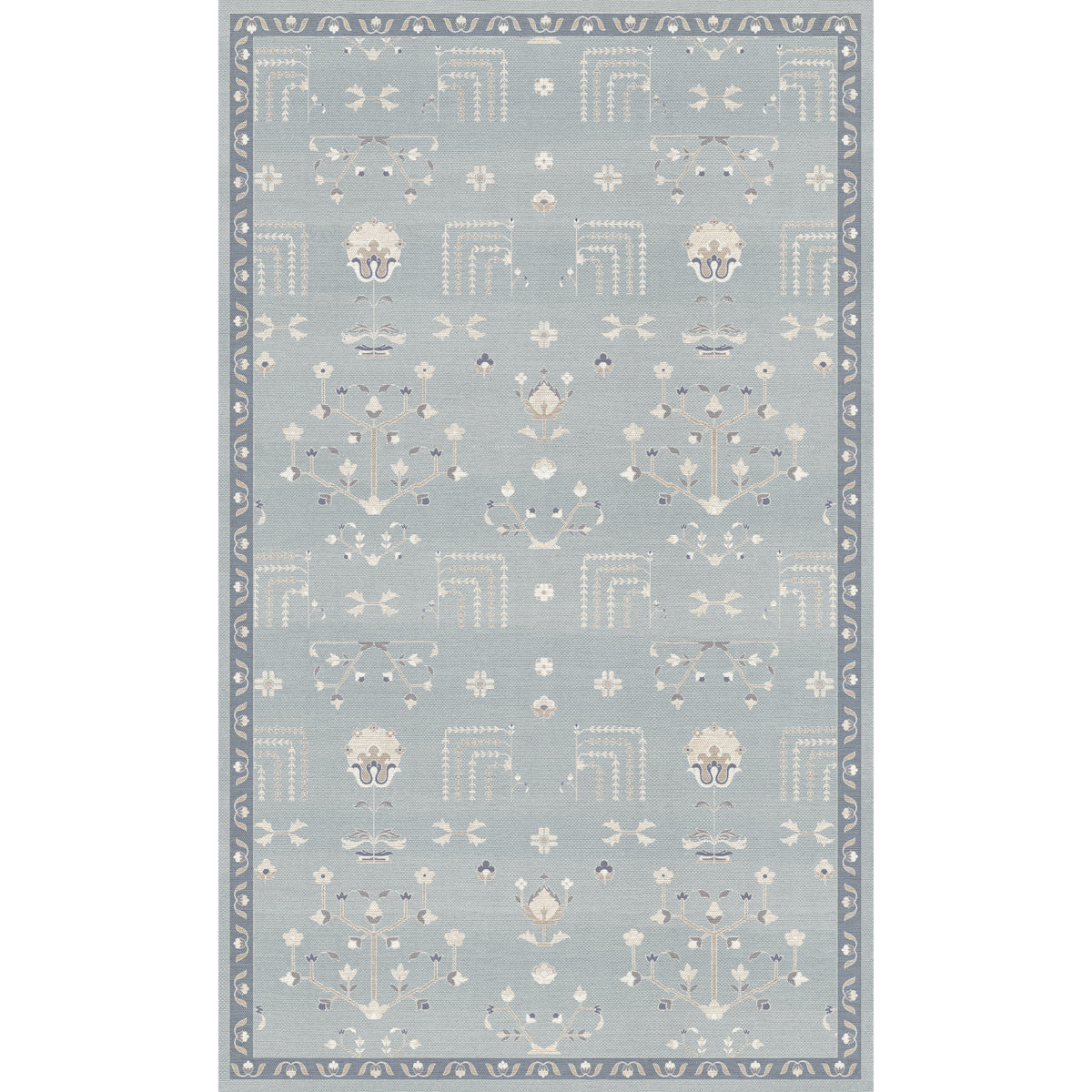Tabriz - Sea Blue/Ivory